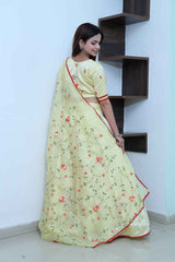 Butter Yellow lehenga set with small delicate sequin embroidery